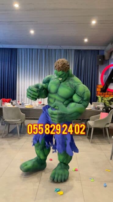 Hulk Animator Sifarişi – Uşaq Ad Günü və Şənlik Təşkilatı, Kloun lalafo.az -da Hulk Animator Sifarişi – Uşaq Ad Günü və Şənlik Təşkilatı, Kloun