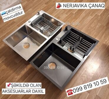Mətbəx çanaqları: Yeni Kvadrat Mətbəx çanağı, Şkafsız, Paslanmaz polad, Pulsuz çatdırılma lalafo.az -da — 1 Mətbəx çanaqları: Yeni Kvadrat Mətbəx çanağı, Şkafsız, Paslanmaz polad, Pulsuz çatdırılma — 1