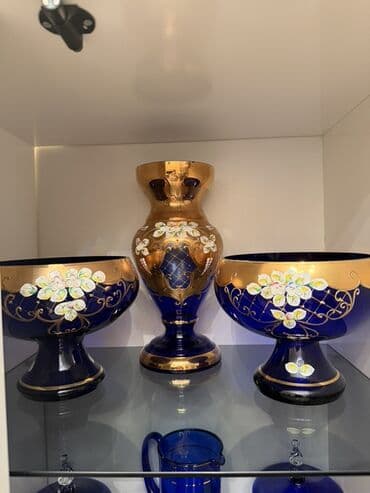 Bohemiya üslublu əl işi bəzəkli şüşə kolleksiyası - Material: qalın lalafo.az -da Bohemiya üslublu əl işi bəzəkli şüşə kolleksiyası - Material: qalın