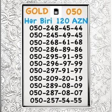 Nömrə: ( 050 ) ( 2454945 ) lalafo.az -da Nömrə: ( 050 ) ( 2454945 )