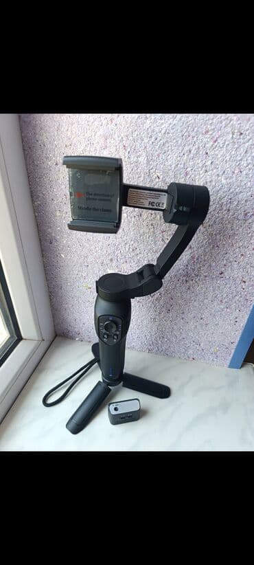 Smartfon üçün 3‑oxlu stabilizator + mini üçayaqlı tripod və uzaqdan lalafo.az -da Smartfon üçün 3‑oxlu stabilizator + mini üçayaqlı tripod və uzaqdan