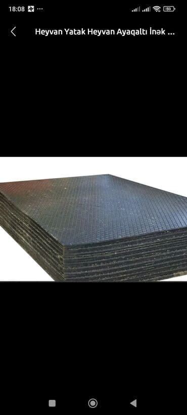 Inək üçün rezin yataq . Təzədir.Turkiyə istehsalıdır.50 il qaranti lalafo.az -da Inək üçün rezin yataq . Təzədir.Turkiyə istehsalıdır.50 il qaranti