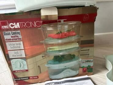 Buxarlı bişirici Clatronic, qabların sayı - 4 və daha çox, Yeni, Ünvandan götürmə, Pulsuz çatdırılma, Ödənişli çatdırılma lalafo.az -da — 3 Buxarlı bişirici Clatronic, qabların sayı - 4 və daha çox, Yeni, Ünvandan götürmə, Pulsuz çatdırılma, Ödənişli çatdırılma — 3