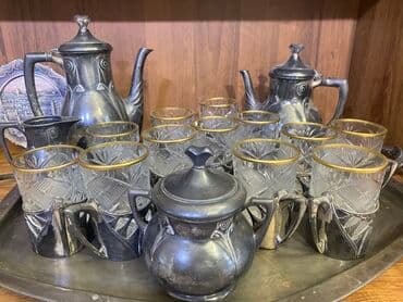 Çay dəsti, rəng - Boz, Metal, 12 nəfərlik lalafo.az -da Çay dəsti, rəng - Boz, Metal, 12 nəfərlik