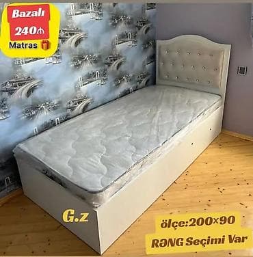 Təknəfərlik çarpayı, Bazalı, Matras ilə lalafo.az -da Təknəfərlik çarpayı, Bazalı, Matras ilə