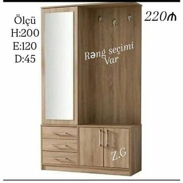 Açılan, 2 qapılı Düz dolab, Dolab-asılqan lalafo.az -da Açılan, 2 qapılı Düz dolab, Dolab-asılqan