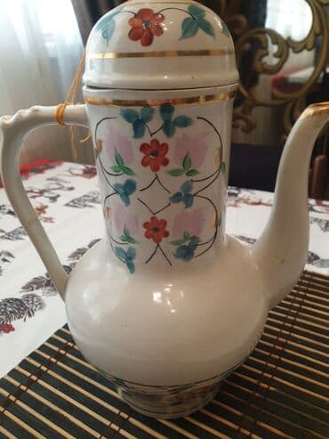 Porcelan çaydan/qəhvədan – əl işləməli - Material: keyfiyyətli lalafo.az -da Porcelan çaydan/qəhvədan – əl işləməli - Material: keyfiyyətli