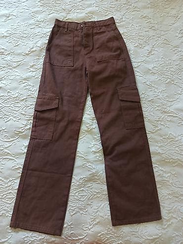 Qəhvəyi rəngli cargo şalvar. Təmamilə yenidir etiketi üzərində yoxdur lalafo.az -da Qəhvəyi rəngli cargo şalvar. Təmamilə yenidir etiketi üzərində yoxdur