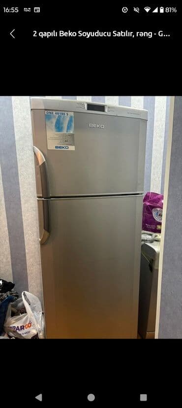 2 qapılı Beko Soyuducu Satılır, rəng - Gümüşü lalafo.az -da 2 qapılı Beko Soyuducu Satılır, rəng - Gümüşü