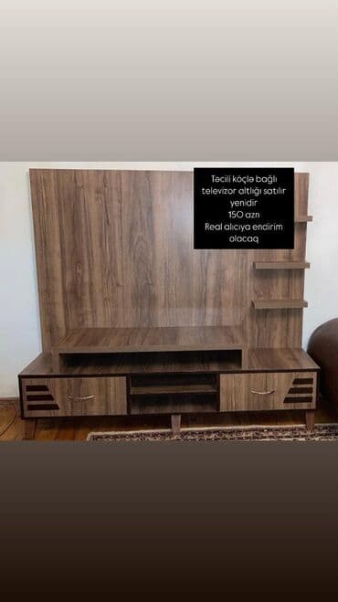 İşlənmiş, Düz TV altlığı, Polkalı, Laminat, Türkiyə lalafo.az -da İşlənmiş, Düz TV altlığı, Polkalı, Laminat, Türkiyə