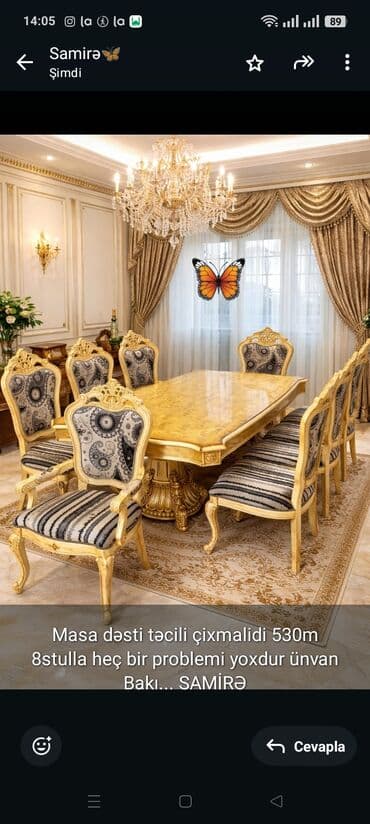Masa dəsti təcili çixmalidi 530m 8stulla heç bir problemi yoxdur ünvan lalafo.az -da Masa dəsti təcili çixmalidi 530m 8stulla heç bir problemi yoxdur ünvan