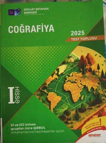 Məhsul: Coğrafiya – 2025 Test Toplusu (I hissə) Təsvir: - Nəşriyyat lalafo.az -da Məhsul: Coğrafiya – 2025 Test Toplusu (I hissə) Təsvir: - Nəşriyyat
