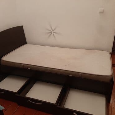 Təknəfərlik çarpayı, Bazasız, Matras ilə, Siyirməli lalafo.az -da Təknəfərlik çarpayı, Bazasız, Matras ilə, Siyirməli