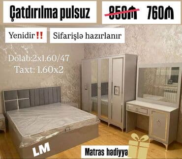 Yataq dəsti: Dolab +taxt+termo Sifarişlə və yeni Qiymət : 760₼ lalafo.az -da Yataq dəsti: Dolab +taxt+termo Sifarişlə və yeni Qiymət : 760₼