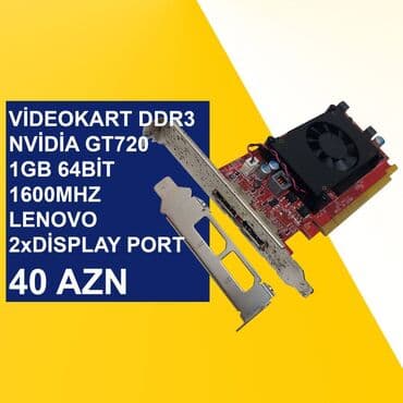 Videokart Lenovo GeForce GT 720, < 4 GB, İşlənmiş lalafo.az -da Videokart Lenovo GeForce GT 720, < 4 GB, İşlənmiş