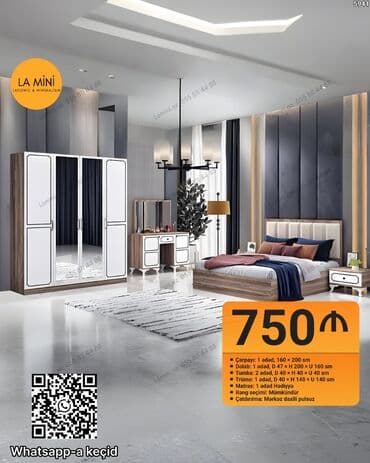 Yataq otağı mebeli dəsti – LA MINI (Laconic & Minimalism) Dəst lalafo.az -da Yataq otağı mebeli dəsti – LA MINI (Laconic & Minimalism) Dəst