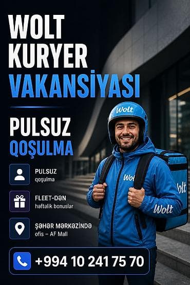 Sürücü-kuryer tələb olunur, Şəxsi nəqliyyat vasitəsi ilə, Ayda 2 dəfə ödəniş, Təcrübəsiz lalafo.az -da Sürücü-kuryer tələb olunur, Şəxsi nəqliyyat vasitəsi ilə, Ayda 2 dəfə ödəniş, Təcrübəsiz