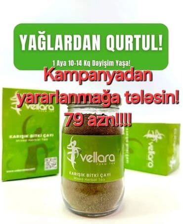 Vellara markalı qarışıq bitki çayı, detoks və arıqlama proqramları lalafo.az -da Vellara markalı qarışıq bitki çayı, detoks və arıqlama proqramları