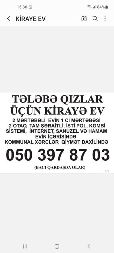 50 kv. m, 2 otaqlı, Qaz, İşıq, Kombi lalafo.az -da 50 kv. m, 2 otaqlı, Qaz, İşıq, Kombi