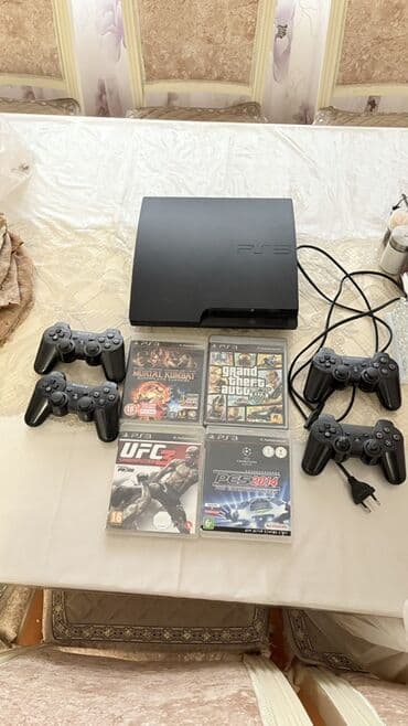 PlayStation 3 (PS3) Slim oyun konsolu seti Komplekt: - PS3 Slim lalafo.az -da PlayStation 3 (PS3) Slim oyun konsolu seti Komplekt: - PS3 Slim