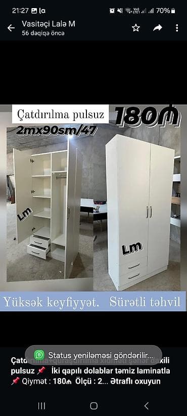 *Çatdırılma+quraşdırılma xidməti şəhər daxili pulsuz* 📌 *İki qapılı lalafo.az -da *Çatdırılma+quraşdırılma xidməti şəhər daxili pulsuz* 📌 *İki qapılı