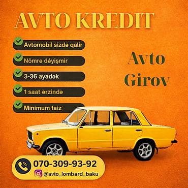 Avto Kredit – Avto Girov xidməti - Avtomobil sizdə qalır - Nömrə lalafo.az -da Avto Kredit – Avto Girov xidməti - Avtomobil sizdə qalır - Nömrə