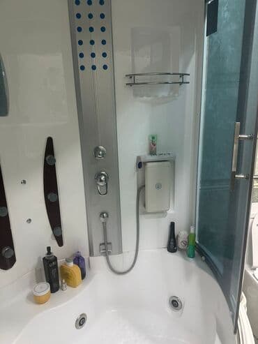 Duş poddonları: Hidromassajlı duş-kabin - Künc tipli oval forma, sürüşkən şüşə lalafo.az -da — 3 Duş poddonları: Hidromassajlı duş-kabin - Künc tipli oval forma, sürüşkən şüşə — 3