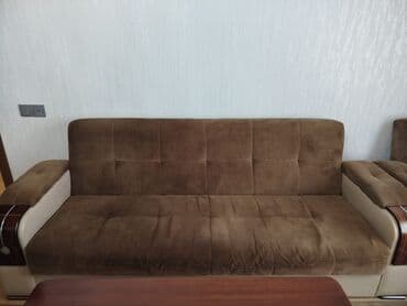 İşlənmiş, Divan, 2 kreslo, Bazalı, Açılan lalafo.az -da İşlənmiş, Divan, 2 kreslo, Bazalı, Açılan