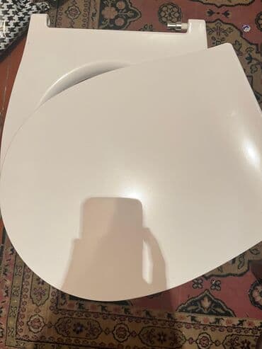 Unitaz qapaqları: Ağ rəngdə unitaz oturacağı və qapağı - Oval forma, standart unitaz lalafo.az -da — 3 Unitaz qapaqları: Ağ rəngdə unitaz oturacağı və qapağı - Oval forma, standart unitaz — 3