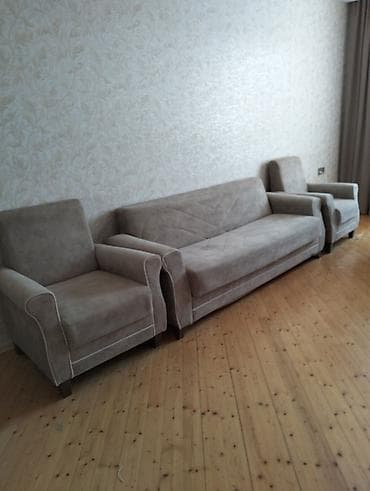 İşlənmiş, Divan, 2 kreslo, Bazalı, Açılan lalafo.az -da İşlənmiş, Divan, 2 kreslo, Bazalı, Açılan