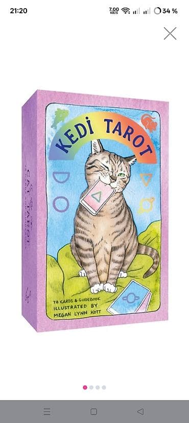 Məhsul: Kedi Tarot – 78 kart və bələdçi kitabça dəsti Təsvir: - Pişik lalafo.az -da Məhsul: Kedi Tarot – 78 kart və bələdçi kitabça dəsti Təsvir: - Pişik