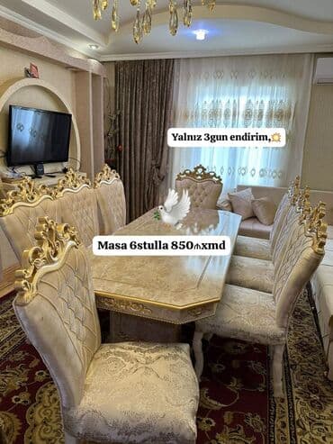 Masa desti yeni qonaq otağı mebeli lalafo.az -da Masa desti yeni qonaq otağı mebeli