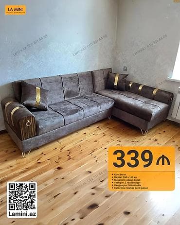 Künc divan – La Mini - Ölçülər: 260 × 160 sm - Mexanizm: açılan lalafo.az -da Künc divan – La Mini - Ölçülər: 260 × 160 sm - Mexanizm: açılan