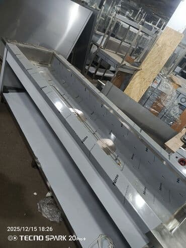 Paslanmayan poladdan (inox) uzun vitrin/banio tipli qida sərgiləmə və lalafo.az -da Paslanmayan poladdan (inox) uzun vitrin/banio tipli qida sərgiləmə və