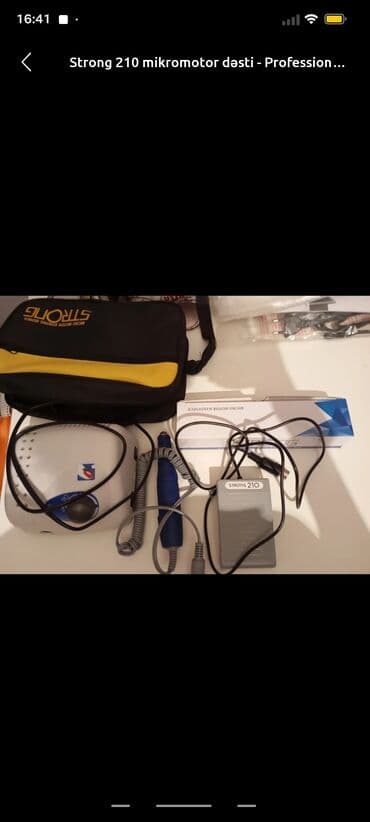 Strong 210 mikromotor dəsti – professional manikür/pedikür üçün Dəst lalafo.az -da Strong 210 mikromotor dəsti – professional manikür/pedikür üçün Dəst