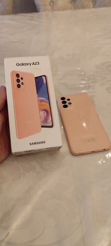Samsung Galaxy A23, 128 GB, rəng - Narıncı, Barmaq izi lalafo.az -da Samsung Galaxy A23, 128 GB, rəng - Narıncı, Barmaq izi