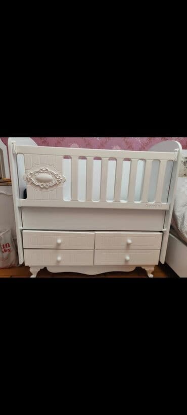 Бусы: Для девочки и мальчика, Б/у, Четырехугольная, Колыбель, Без бортиков, С матрасом, Без механизма качания at lalafo.az — 1 Бусы: Для девочки и мальчика, Б/у, Четырехугольная, Колыбель, Без бортиков, С матрасом, Без механизма качания — 1