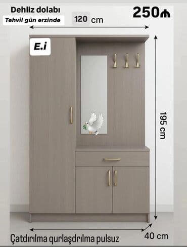 Yeni, Düz dolab, Dəhliz dolabı lalafo.az -da Yeni, Düz dolab, Dəhliz dolabı