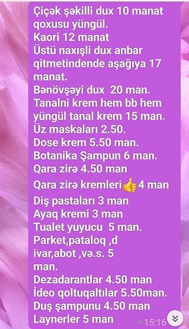 Gözəllik və məişət üçün məhsullar: - Çiçək şəkilli dux – 10 manat lalafo.az -da Gözəllik və məişət üçün məhsullar: - Çiçək şəkilli dux – 10 manat