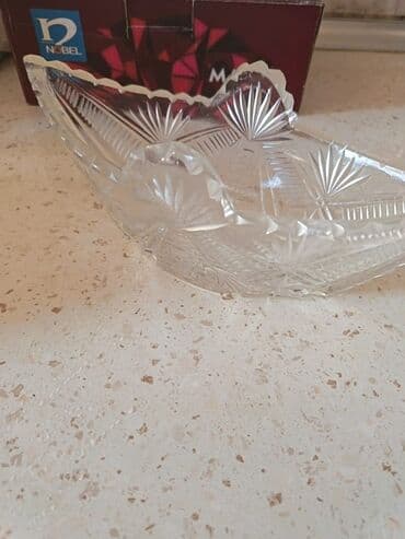 Kəsimli naxışlı şüşə qab - Brend: Nobel (qutusu üzərində göstərilib) lalafo.az -da Kəsimli naxışlı şüşə qab - Brend: Nobel (qutusu üzərində göstərilib)