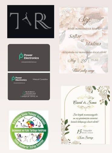 Hər növ dizayn, logo, menuların yığımı online dəvətnamə yazı işi lalafo.az -da Hər növ dizayn, logo, menuların yığımı online dəvətnamə yazı işi