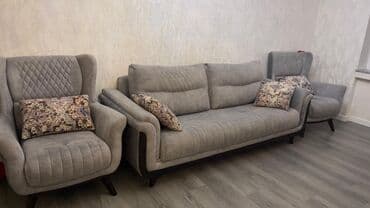 İşlənmiş, Divan, 2 kreslo, Bazalı, Açılan lalafo.az -da İşlənmiş, Divan, 2 kreslo, Bazalı, Açılan