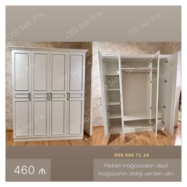 Yeni, 4 qapılı Düz dolab, Şifonyer lalafo.az -da Yeni, 4 qapılı Düz dolab, Şifonyer