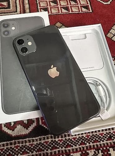 IPhone 11, 128 GB, Qara, Zəmanət, Simsiz şarj, Face ID lalafo.az -da IPhone 11, 128 GB, Qara, Zəmanət, Simsiz şarj, Face ID