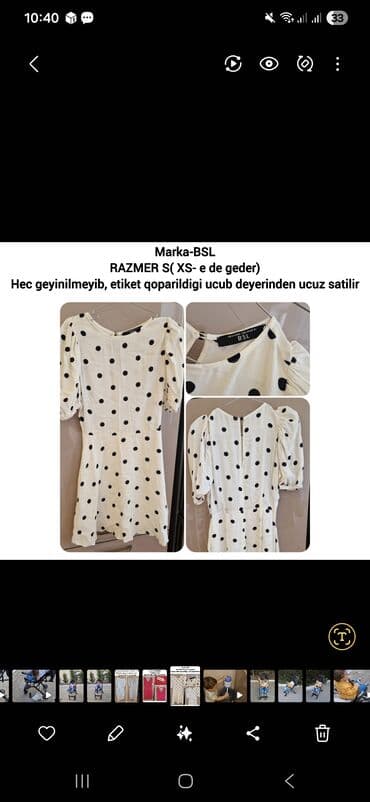 BSL marka qadın donu - Rəng: ağ fon üzərində qara xallı (polka-dot) - lalafo.az -da BSL marka qadın donu - Rəng: ağ fon üzərində qara xallı (polka-dot) -