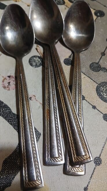 4 чайные ложки нержавейка lalafo.az -da 4 чайные ложки нержавейка