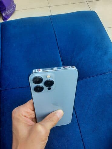 IPhone 13 Pro Max, 256 GB, Blue Titanium, Face ID lalafo.az -da IPhone 13 Pro Max, 256 GB, Blue Titanium, Face ID