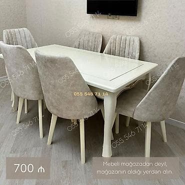 Qonaq otağı üçün, Yeni, Açılan, Künc masa, 6 stul lalafo.az -da Qonaq otağı üçün, Yeni, Açılan, Künc masa, 6 stul