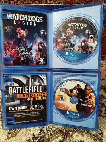 Playstation 4 üçün oyun diski satılır watch dogs legion ve battlefield lalafo.az -da Playstation 4 üçün oyun diski satılır watch dogs legion ve battlefield