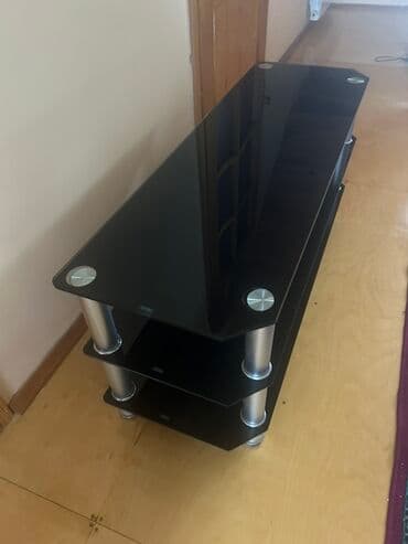 Lexus: Б/у, Прямой ТВ стенд, С полками, Стеклянный at lalafo.az — 4 Lexus: Б/у, Прямой ТВ стенд, С полками, Стеклянный — 4